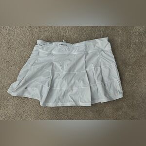 Lululemon White Pleated Skirt size 10 Rice Rival